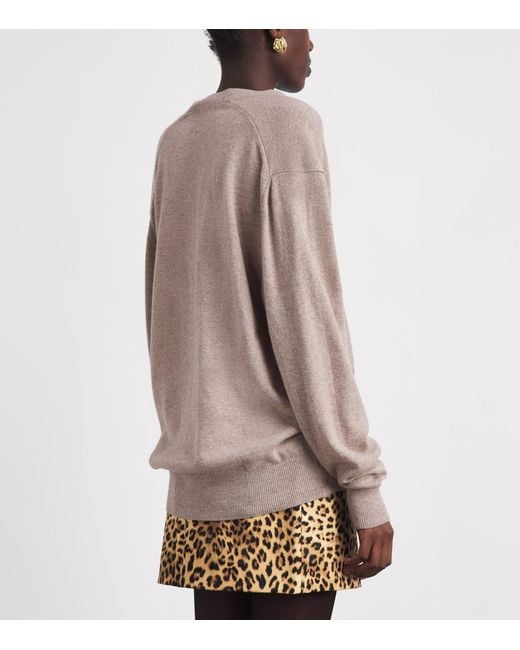 Source Unknown Brown Cashmere-Wool Half-Twist Byrone Sweater