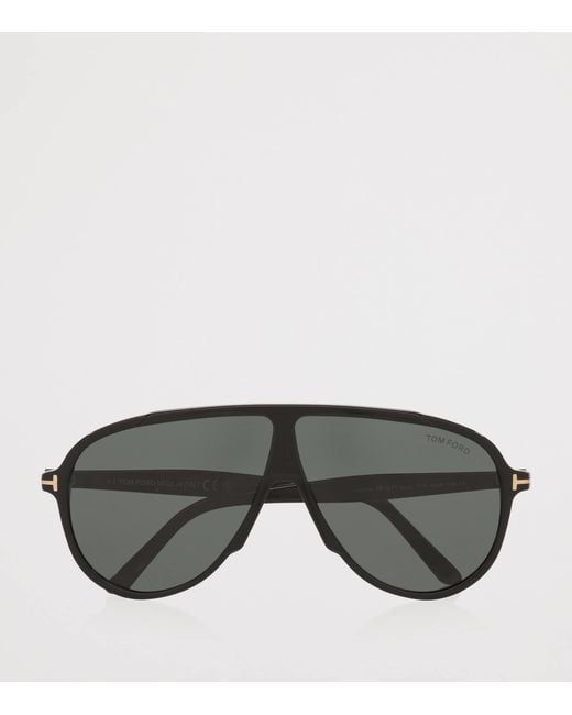 Tom Ford Gray Vladimir Pilot Sunglasses for men