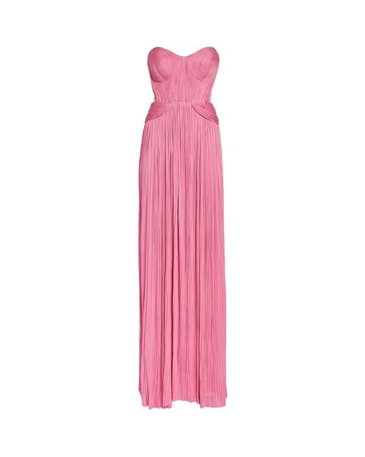 Maria Lucia Hohan Pink Silk Kamina Gown
