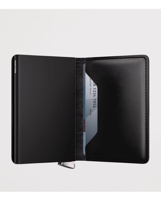Secrid Gray Leather Slimwallet for men