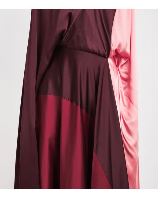 Roksanda Red Silk Satin Andromeda Maxi Dress