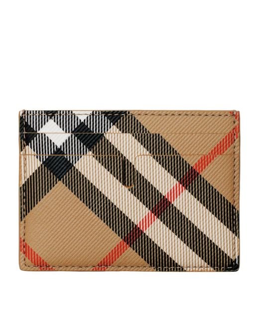 Burberry Black Check Card Holder