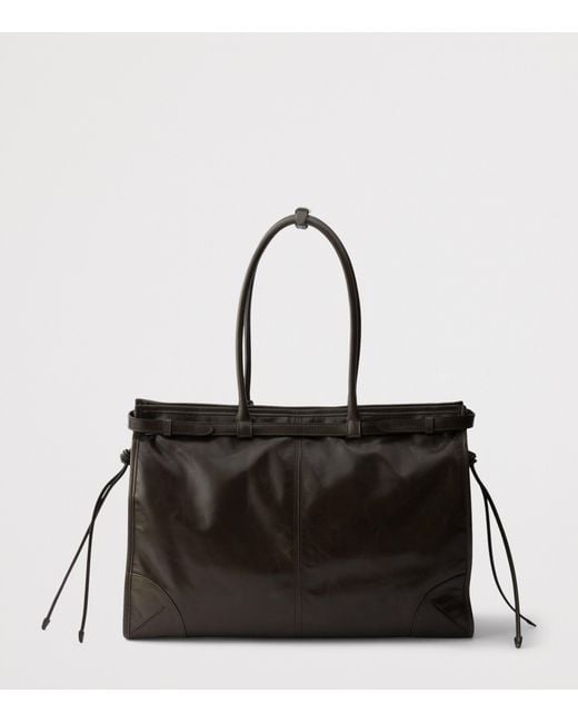 Prada Black Extra Large Leather Bonnie Shoulder Bag