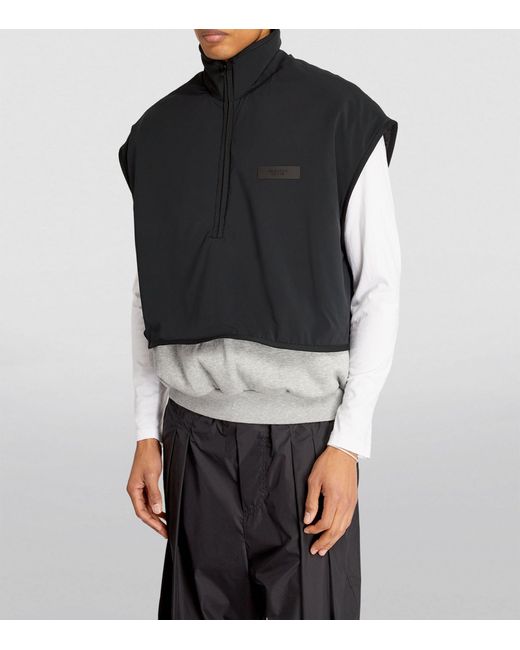 Fear Of God Black Double-layer Gilet for men