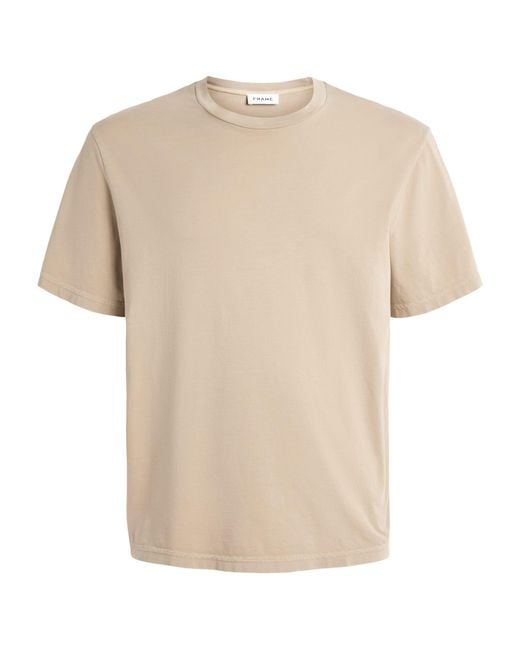 FRAME Natural Cotton T-Shirt for men