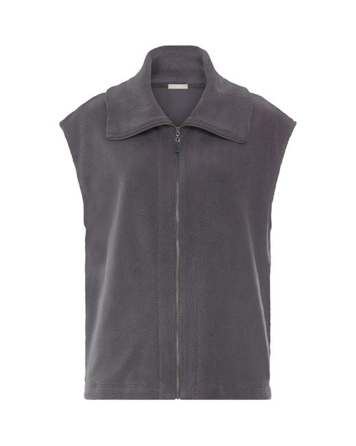 Hanro Gray Fleece Gilet