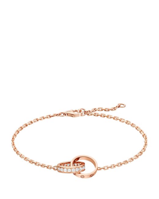 Cartier Natural And Diamond Love Chain Bracelet