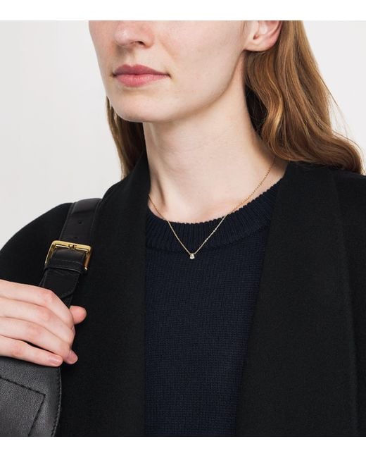 Harrods Metallic And Diamond Pendant Necklace