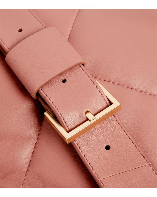 AllSaints Pink Leather Vittoria Shoulder Bag