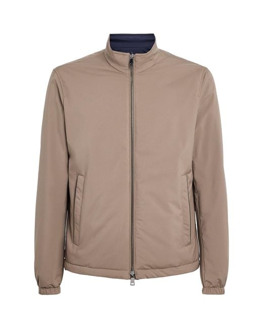 Paul & Shark Brown Reversible Eclisse Typhoon Platinum Jacket for men
