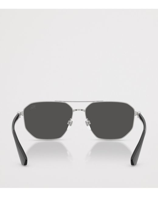 Burberry Gray Pilot Sunglasses for men