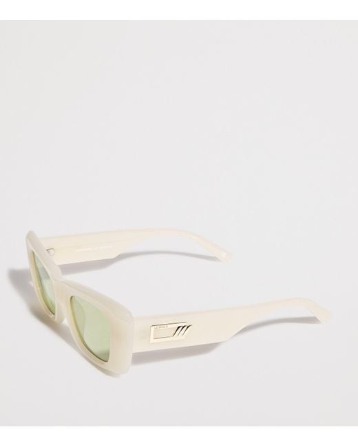 Le Specs Natural Rectangular Dopamine Sunglasses