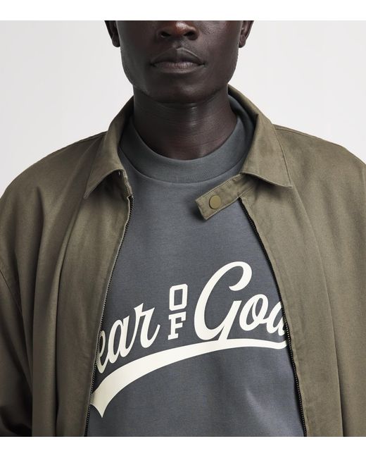 Fear Of God Gray Cotton Boxy Merch T-Shirt for men