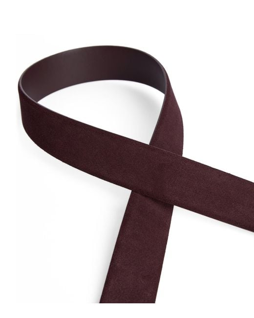 Giorgio Armani Purple Suede Reversible Belt Strap for men