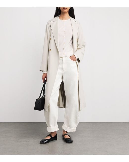 FRAME White The Bubble Barrel Jeans