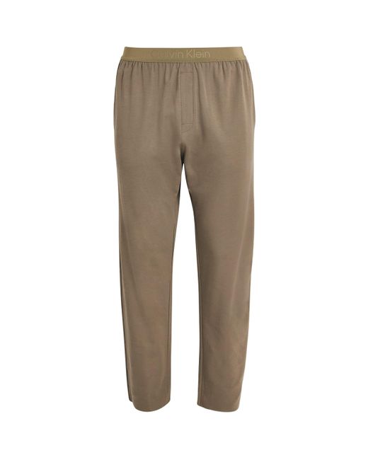 Calvin Klein Gray Cotton-Blend Sweatpants for men
