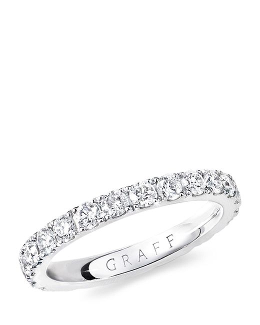 Graff White Platinum And Diamond Classic Eternity Ring