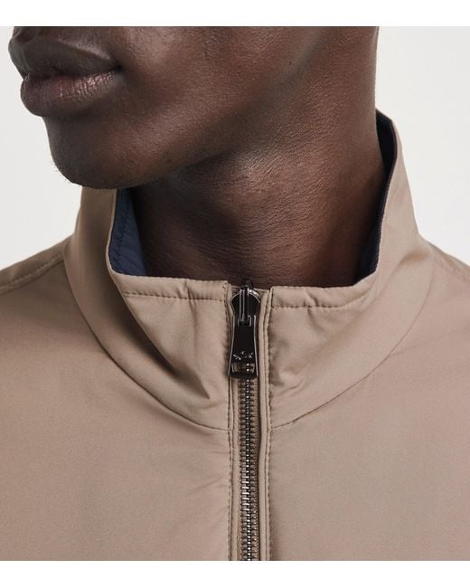 Paul & Shark Brown Reversible Eclisse Typhoon Platinum Jacket for men