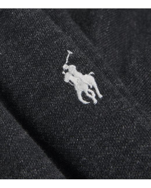 Polo Ralph Lauren Black Cotton Mesh Slim-Fit Polo Shirt for men
