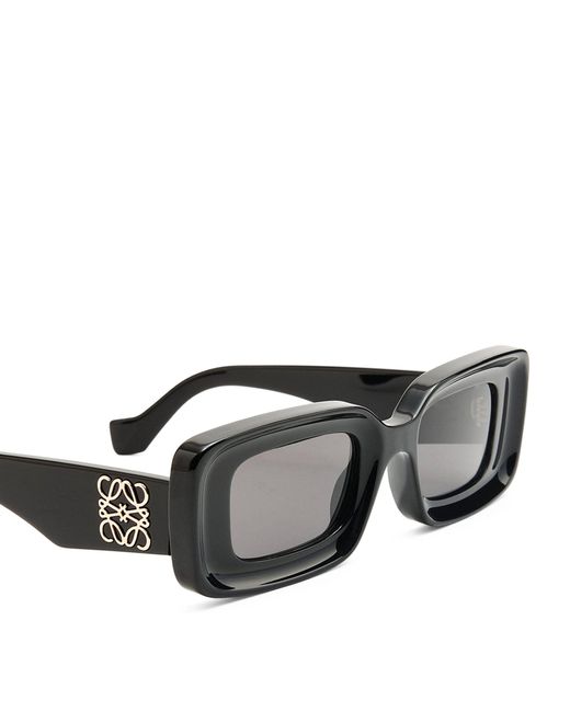 Loewe Black Rectangular Sunglasses