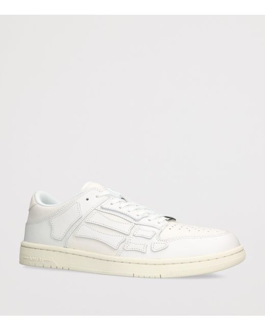 Amiri White Leather Skel Sneakers for men
