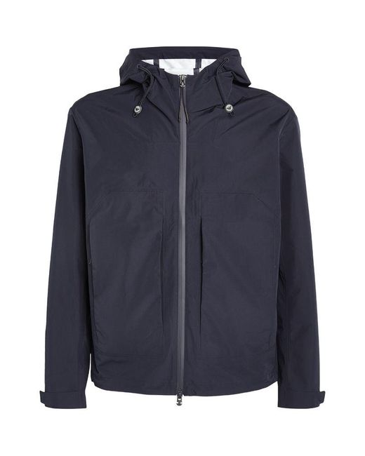 Emporio Armani Water Repellent Travel Essentials Hooded Jacket in Blue for Men Lyst UK