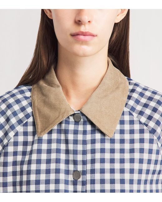 Barbour Blue Gingham Ovingham Jacket