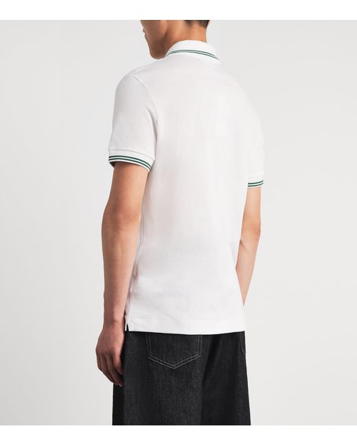 Lacoste White Cotton Original Polo Shirt for men