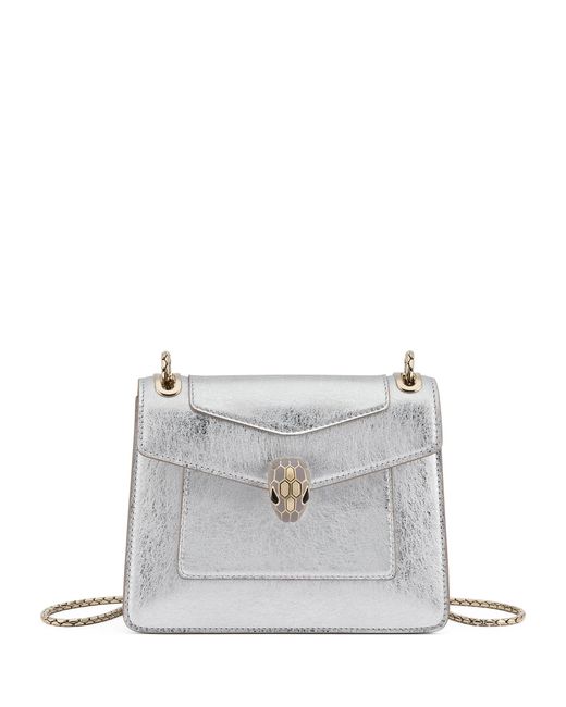 BVLGARI White Small Serpenti Forever Day-to-night Shoulder Bag