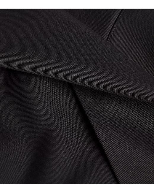 Mugler Black Asymmetric Mini Dress
