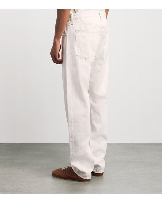 Rag & Bone White Fit 4 Straight Jeans for men