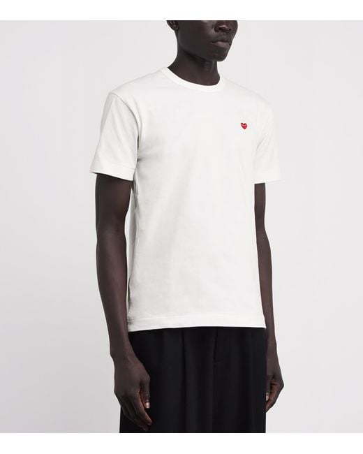 COMME DES GARÇONS PLAY White Heart Logo T-Shirt for men