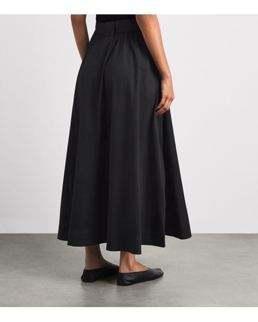 ME+EM Black Belted Maxi Skirt