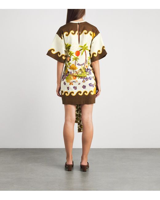 ALÉMAIS Metallic Cotton Island Cove Tunic Dress