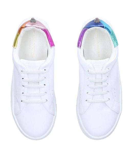 Kurt Geiger White Leather Laney Eagle Sneakers