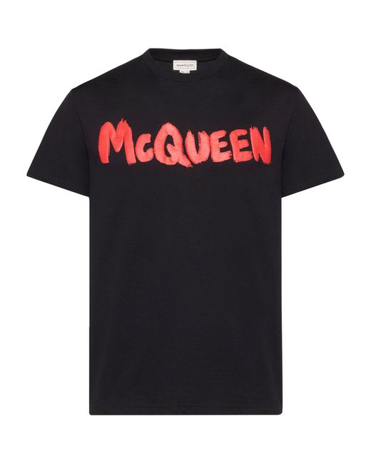 Alexander McQueen Black Logo T-shirt for men
