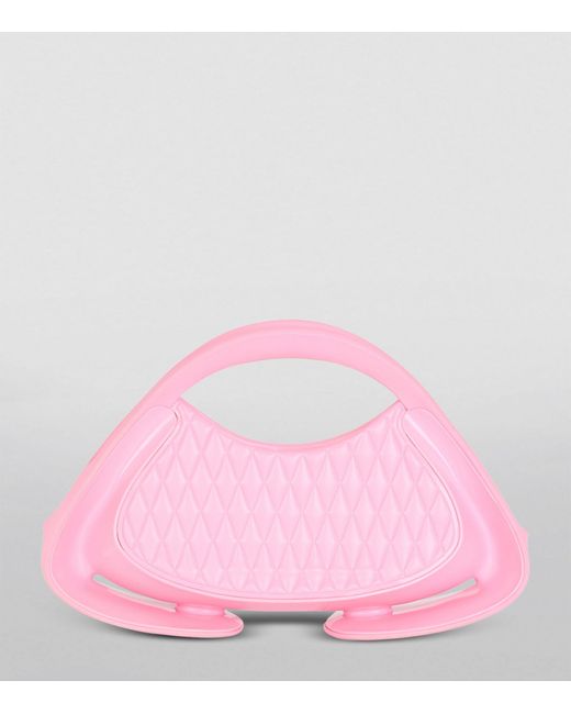 Balmain Pink Medium Leather Jolie Madame Bag