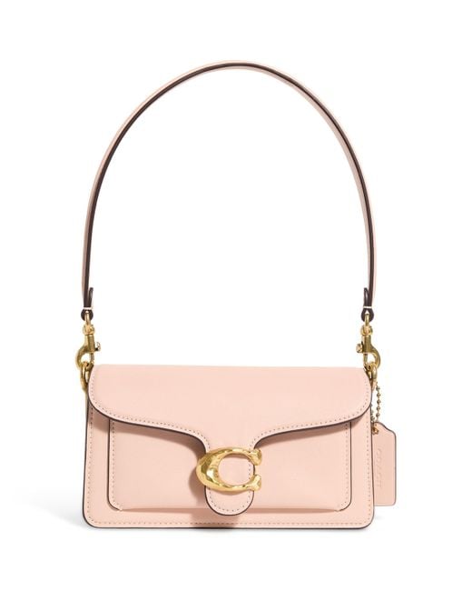 COACH Pink Pebbled Leather Tabby 20 Shoulder Bag