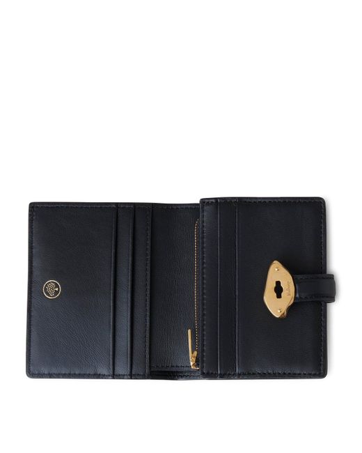 Mulberry Black Leather Lana Compact Wallet