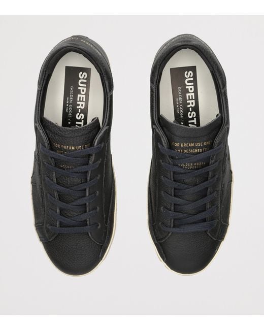 Golden Goose Deluxe Brand Blue Leather Superstar Sneakers
