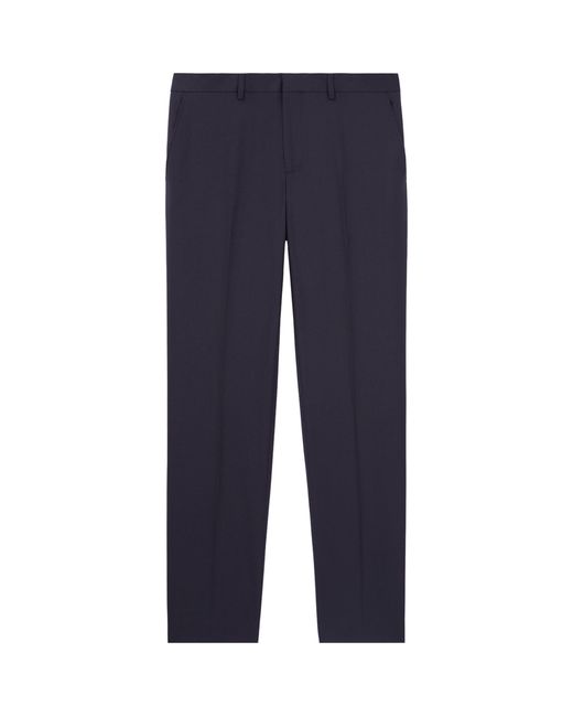 The Kooples Blue Wool Suit Trousers for men