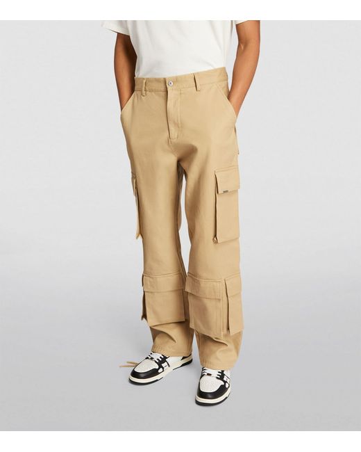 Represent Natural Baggy Cargo Trousers for men