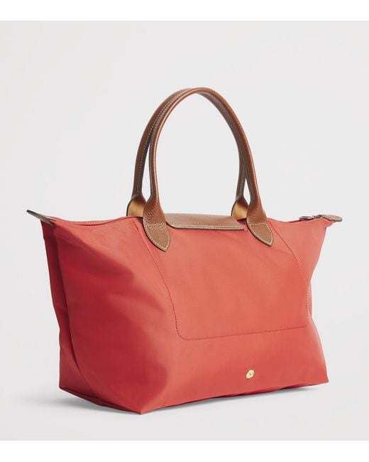 Longchamp Red Medium Le Pliage Original Handbag