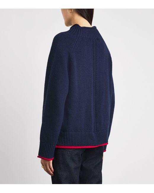 Rag & Bone Blue Cotton-Wool Hazel Sweater