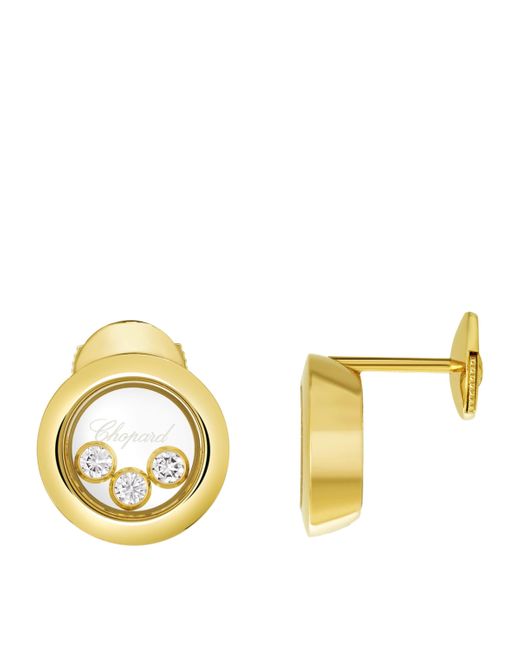 Chopard Metallic And Diamond Happy Diamonds Icons Earrings