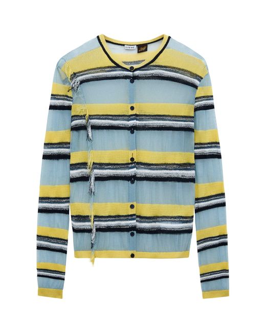 Loewe Blue X Paula' Ibiza Stripe Cardigan