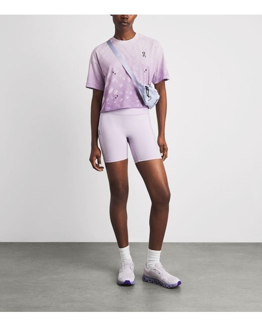 On Shoes Purple Performance Volt T-Shirt