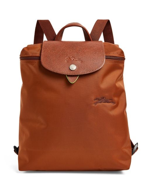 Longchamp Brown Medium Le Pliage Backpack