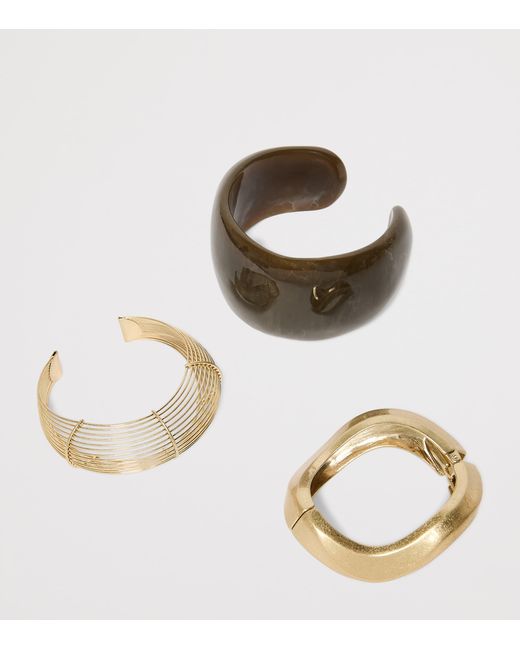Marina Rinaldi Metallic Metal And Resin Bracelets