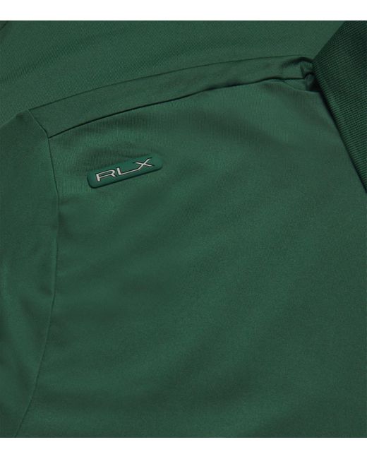 Ralph Lauren Green Airflow Polo Shirt for men